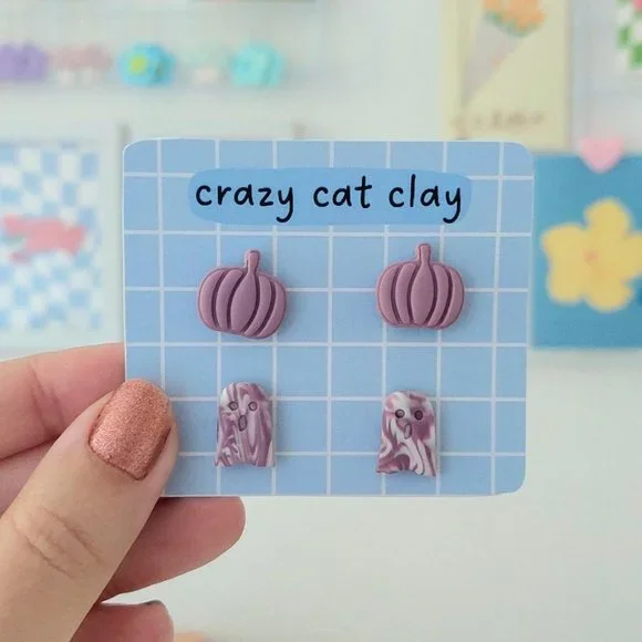 Halloween Studs - Picture 2 of 2